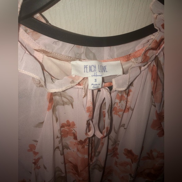 Peach love California bohemian maxi dress blush size s preloved - Picture 3 of 5